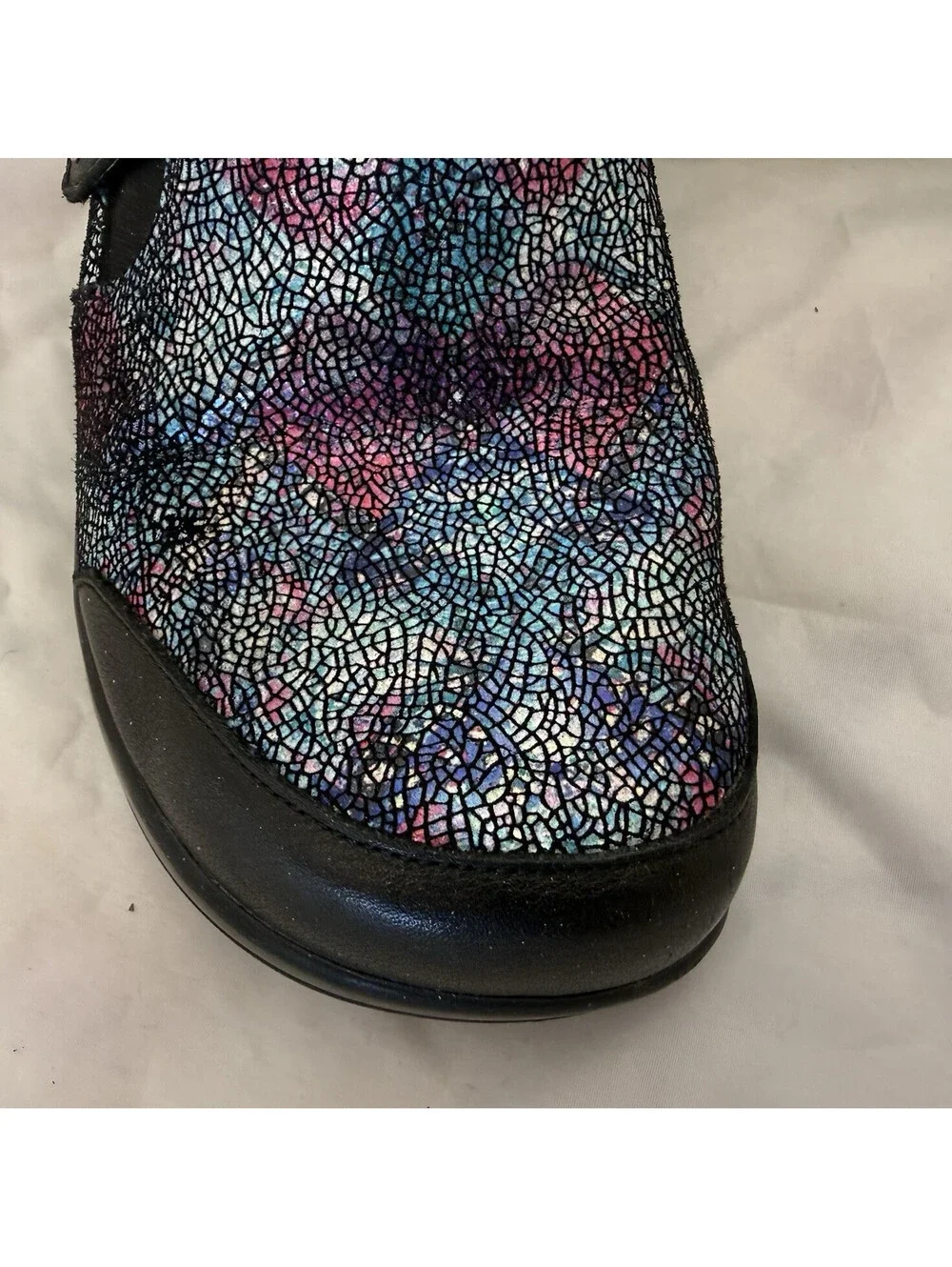 Alegria Paityn Slip-On Shoes Size 8 Copacetic Glitter Multi Loafers Pro Walking